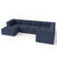 Canapé modulaire 6 pièces Compression Comfy Cloud 135 po - Canapé rembourré en L avec coussins moelleux, idéal pour les grands salons-898708721