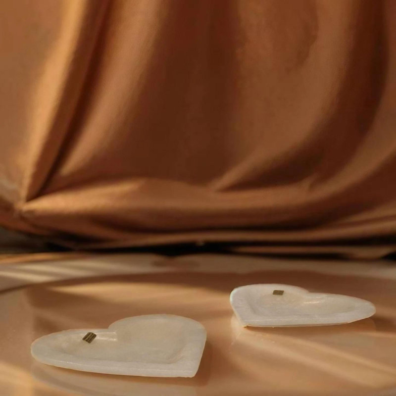 Plateau décoratif blanc onyx