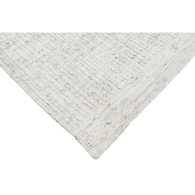 Wool Area Rug in Gray, Rectangle 8' x 10'