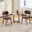 Chaise d'appoint de cuisine rembourrée Mid-Century-1076407096