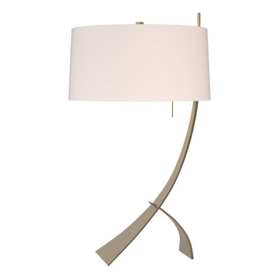 Stasis 28.3" Metallic Arched Table Lamp