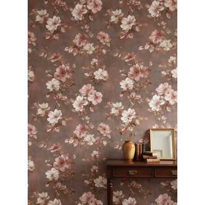 Adhésif mural rétro floral