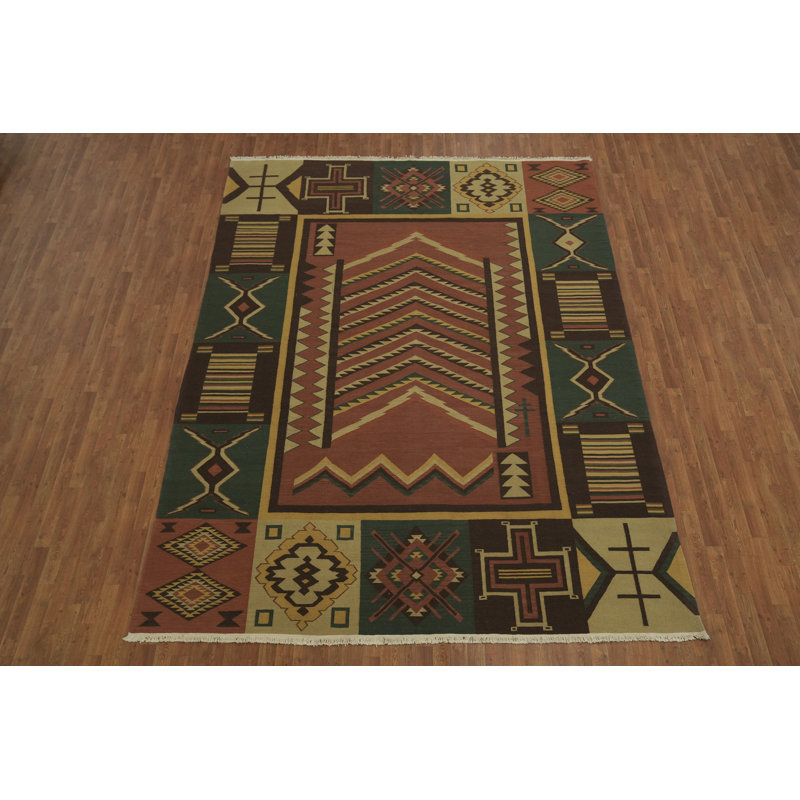 Tapis oriental de style sud-ouest kilim 9 x 12