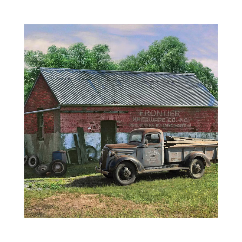 Frontier Truck by Greg & Company - Wrapped Canvas Print, 45.72 cm H x 45.72 cm W x 3.175 cm D