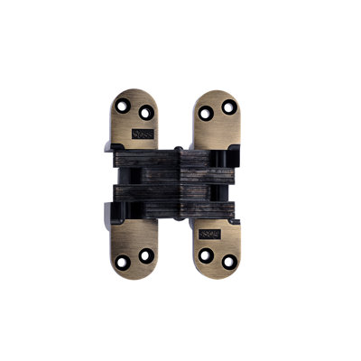 Charnière de porte simple invisible H 5,5 po x l 1,4 po