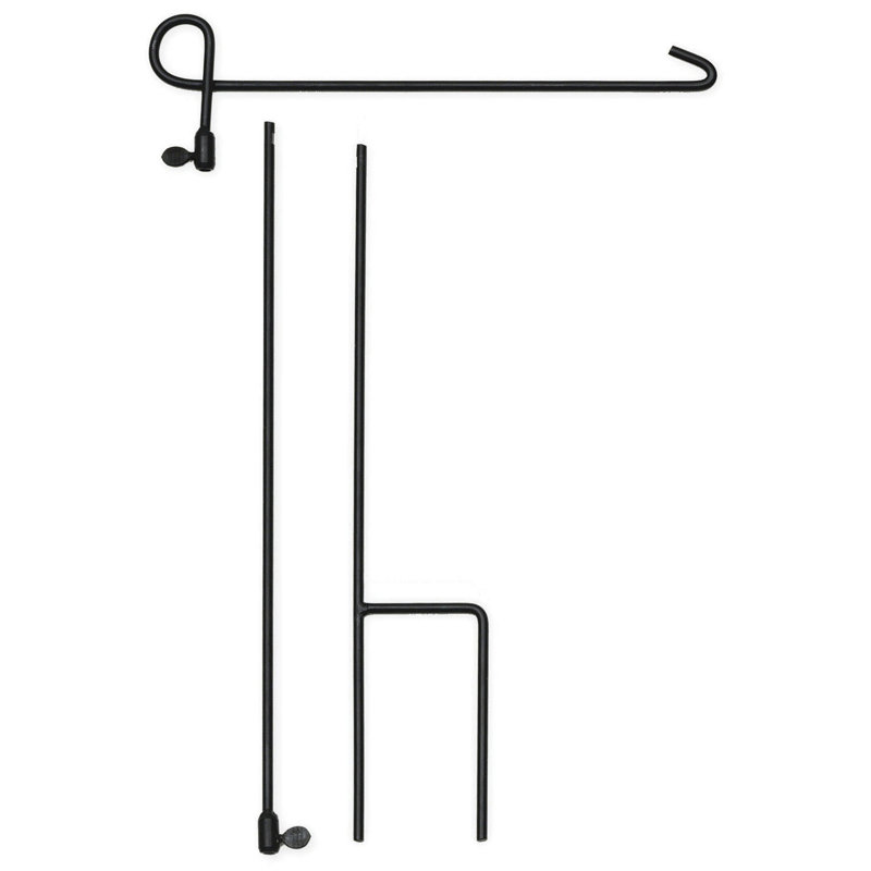 42" Metal Garden Flagpole (3 Piece KD)