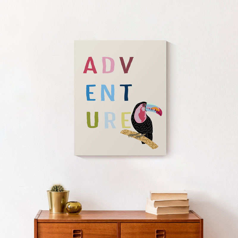 Art d'aventure sur toile, H 20 po x l 16 po x P 1,25 po