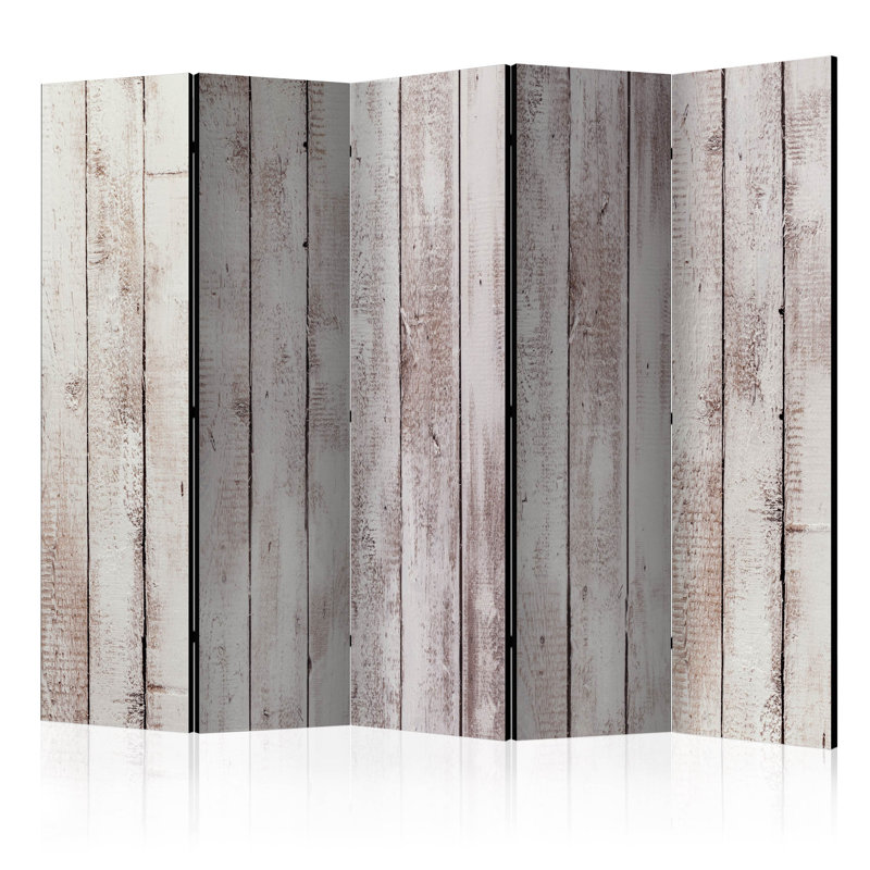 225cm W x 172cm H 5 - Panel Wood Folding Room Divider