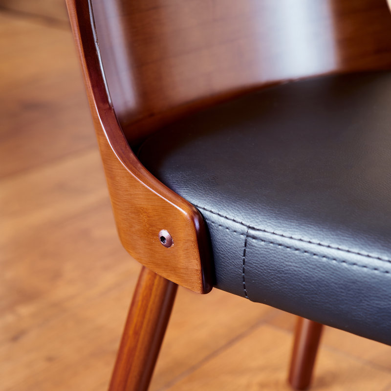 Chaise d'appoint rembourrée Orchard Hill, Noir