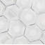 Carrelage mural mosaïque en métal 10 po x 12 po Artemis Hexagon-54243603