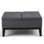 Repose-pieds de rangement pour table basse contemporaine en cuir végétalien l 36 po Dover