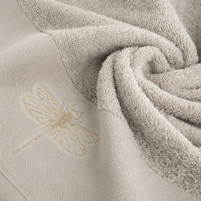 Custar Midweight Jacquard Hand Towel, Beige