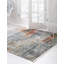 Tapis de style oriental bleu / rouge / orange / crème Folmar-86604053