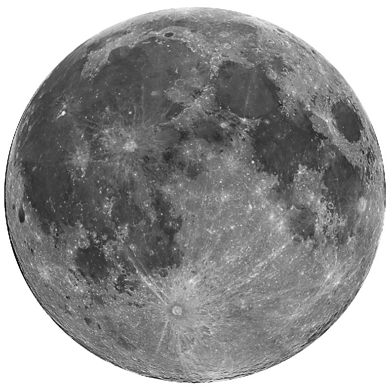 Adhésif décoratif pleine lune, H 24 po x l 24 po