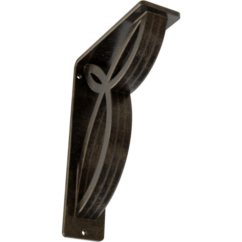 Support en fer forgé Versailles, Or pâle antique, H 8 po x l 2 po x P 5,5 po
