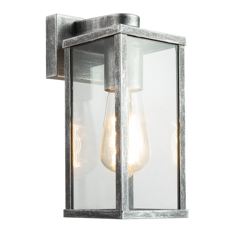 Brushed 24cm H Outdoor Wall Lantern
