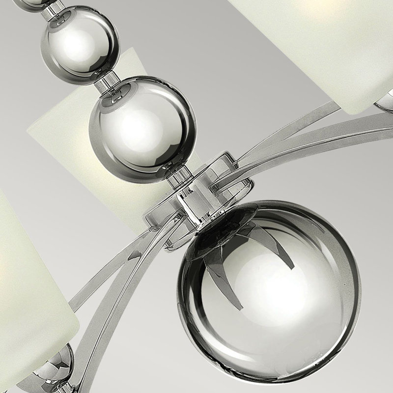 Vancleave 5 - Light Shaded Chandelier, Polished Nickel