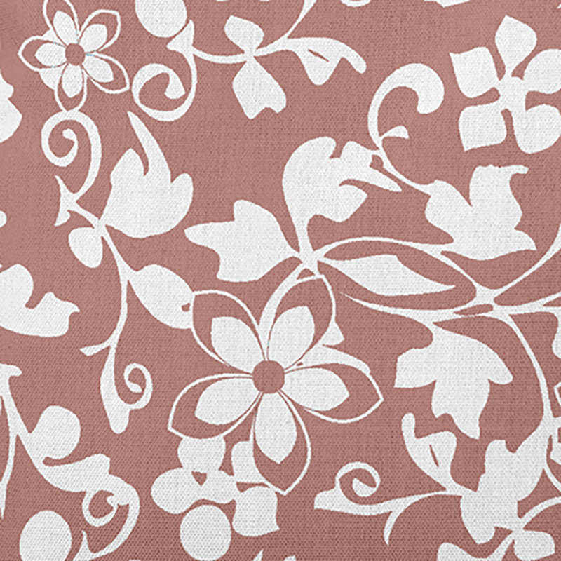 Coussin décoratif floral intérieur / extérieur en polyester, H 14 po x l 20 po, Rectangle