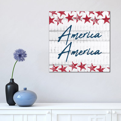 America America by Kimberly Allen - Wrapped Canvas Gallery-Wrapped Canvas Giclée
