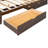 Walnut Queen Size Platform Bed With Spacious Drawers And Twin Xl Trundle 2 Trundle,-134043771