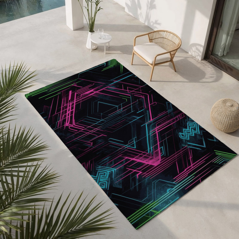 Spectrum Leap Indoor And Outdoor Area Rug, Rectangle 5' x 7'