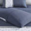 Édredon très grand bleu marine - Édredon 8 pièces avec détails sophistiqués dans des taies décoratives de style transitionnel-129906165