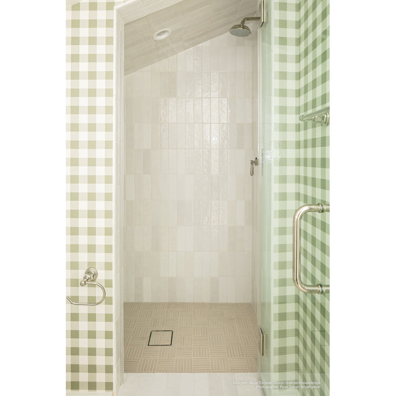 Sahara 0.5" x 4" Porcelain Linear Mosaic Tile, Ecru