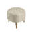 Bedford Clara 48'' W Upholstered Button Tufted Oval Accent Ottoman in Beige-55456644