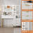 Modern Vanity Makeup Desk With Vanity Mirror
