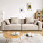 Canapé modulaire 86,61 po 100% polyester-108596376