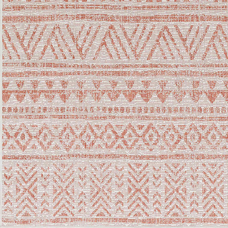 Outdoor Boho Rug Pink/Ivory_EAG2430, Round 160cm