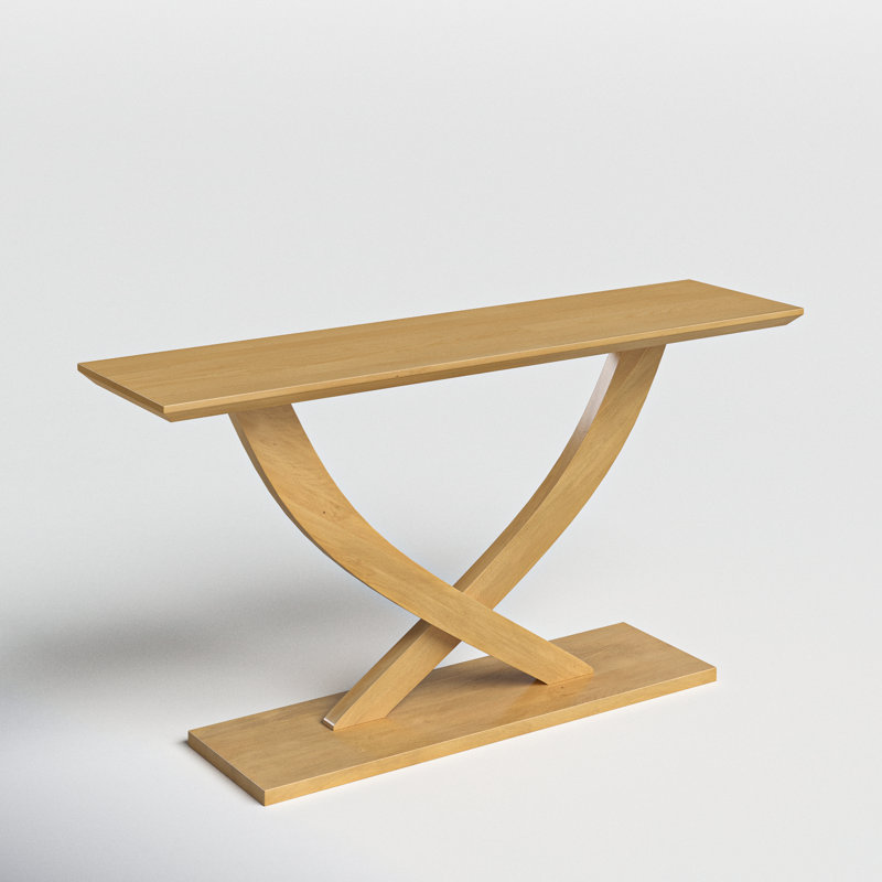 Catelynn 57'' Solid Wood Console Table, Honeycomb