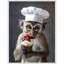 «The Vervet Pastry Chef» par Keyshanna, reproduction d'art sur toile encadrée-1635956634