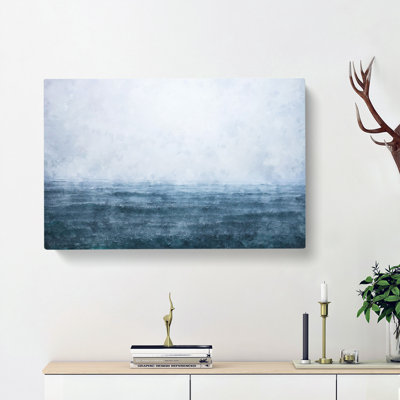 Ocean Rain In Cambodia - Wrapped Canvas Painting