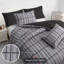 Luxury Double Brushed Microfiber Reversible Duvet Cover Set with Zipper Closure and Corner Ties-122580429