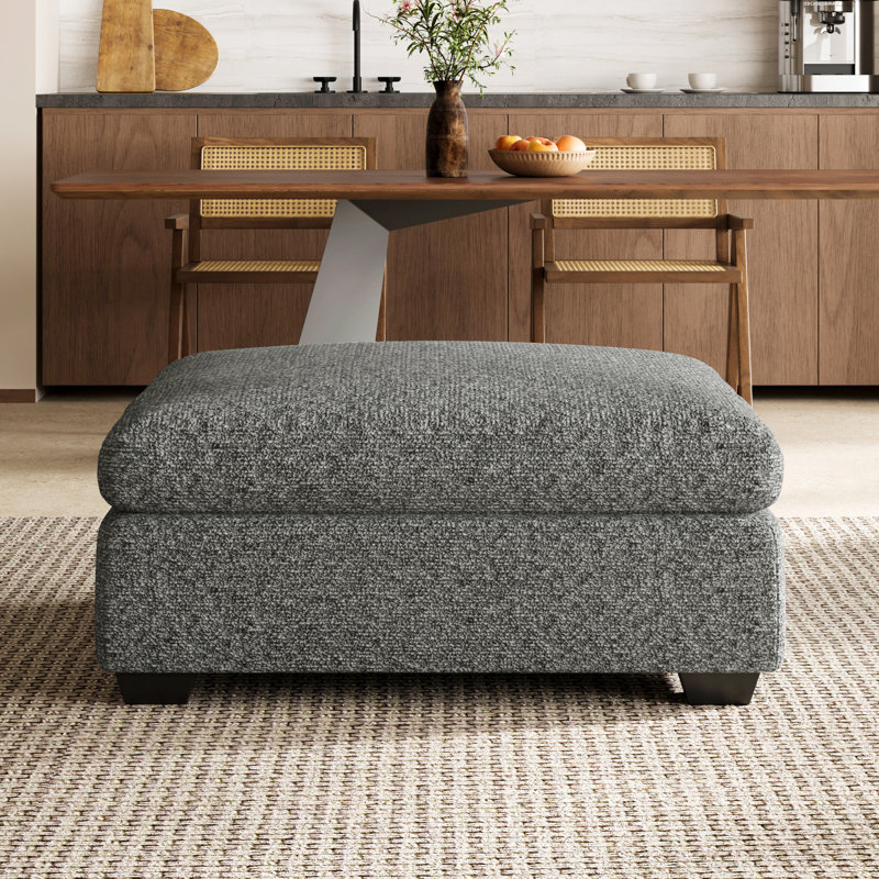 Repose-pieds modulaire et imperméable Cambria Chenille, Gris clair