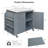 42.1" Outdoor Kitchen Island With Side Shelf-1622176051