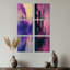 Ensemble de 6 reproductions d'art sur toile mauve-1145287659-1145287658