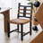 Black Solid back side Chair(Set of 2)