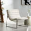 Chaise d'appoint luxueuse en cuir avec un design élégant pour une vie élégante