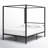 Tabiauea Metal Canopy Bed Frame with Wooden or Metal Slats-1063178861-1063178862