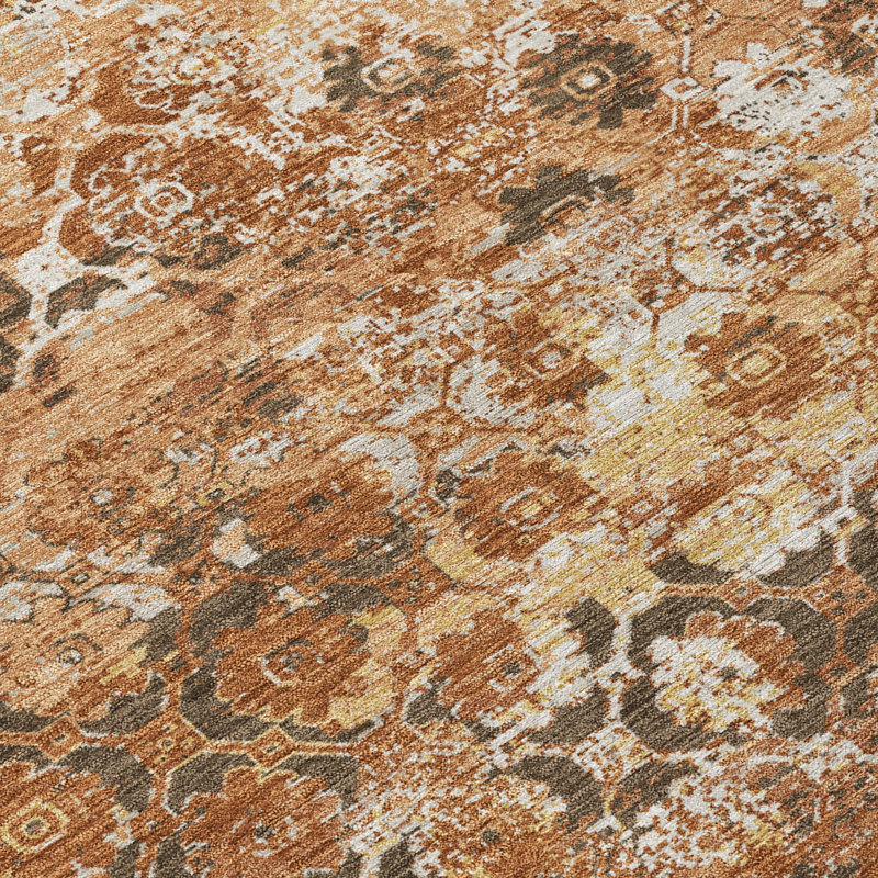 Tapis moderne intérieur / extérieur lavable à la machine Chantille ACN2786, Paprika, 1 pi 8 po x 2 pi 6 po