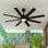 Ventilateur de plafond 72 po avec lumière et télécommande - DEL 3 couleurs, moteur CC réversible à 6 vitesses, pales en bois noir mat