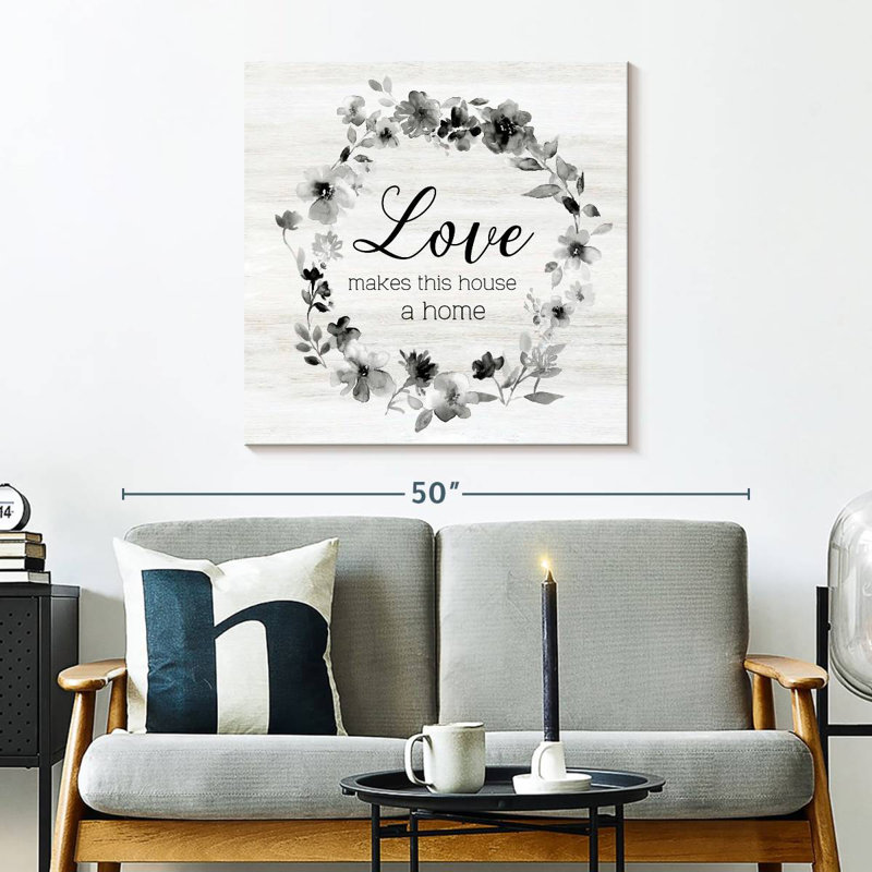 Plaque murale «Khylige Love Makes This House», H 30 po x l 30 po