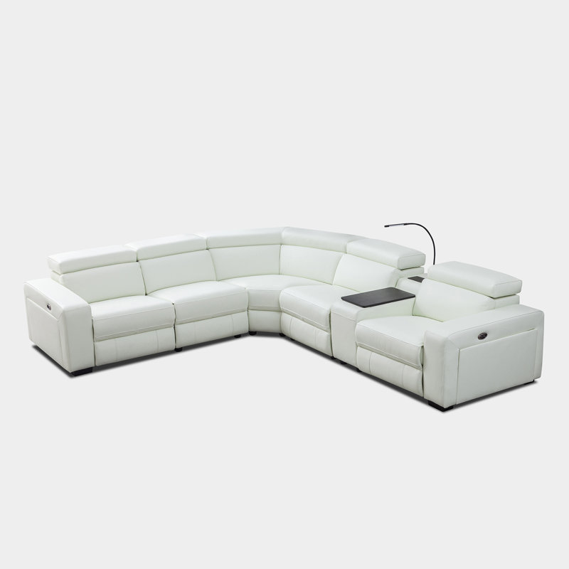 Upholstered Power Reclining U-Shaped Sectional Reversible