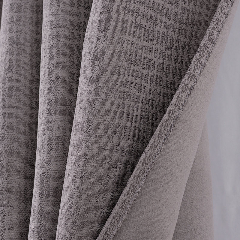 Rideau de fenêtre Demi Intricate Design, Gris anthracite