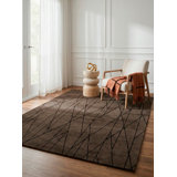 Sarila Abstract Area Rug in Brown