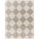 Rectangle Tifini Geometric Machine Woven Polyester Area Rug in Tan/Cream