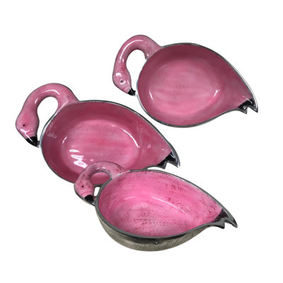 Ensemble de 3 bols Flamingo