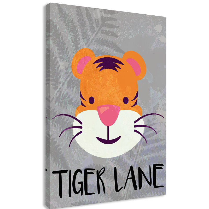 Impression sur papier Tigert Lane Tiger Lane, H 36 po x l 24 po x P 1,5 po, Canevas